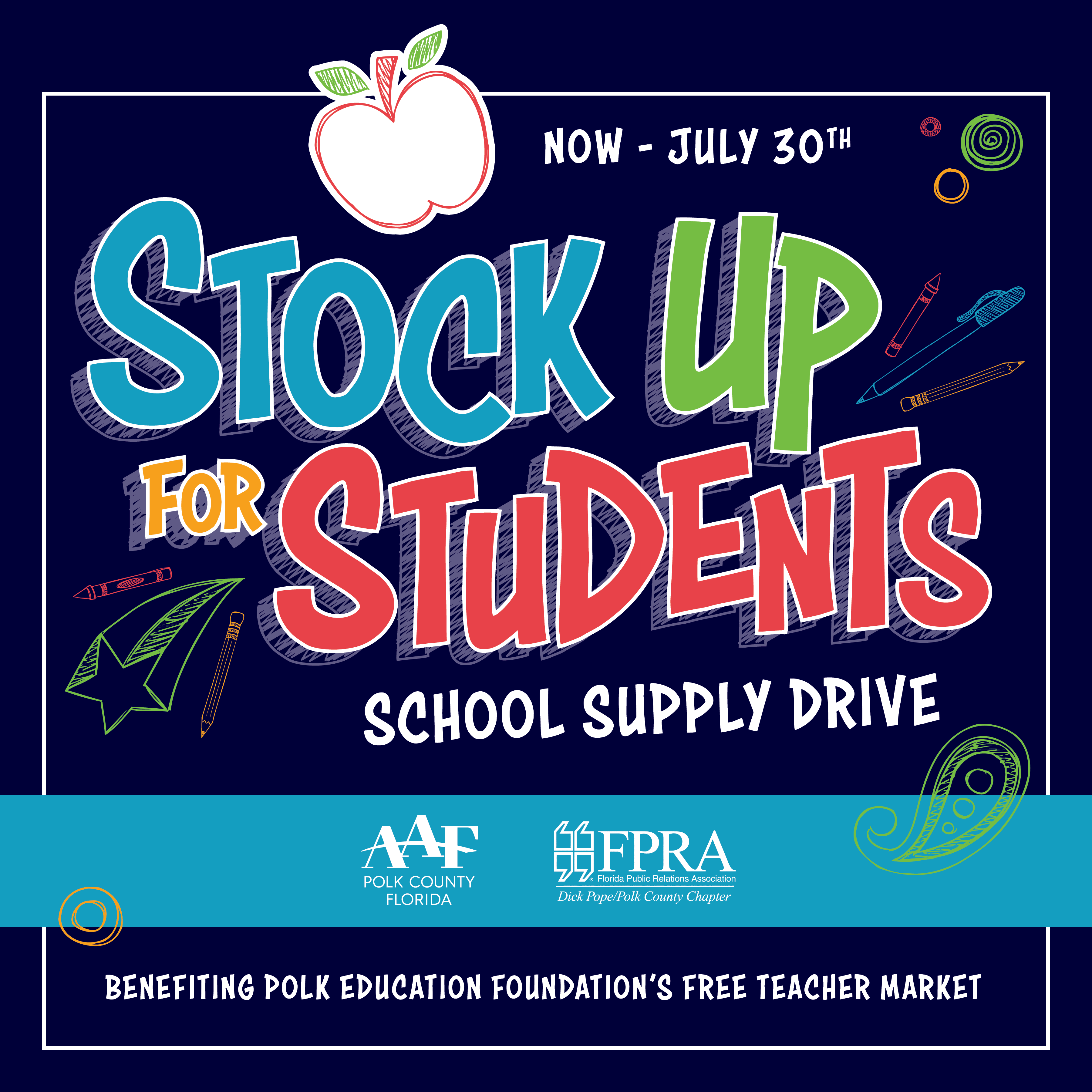 School Supply Drive banner