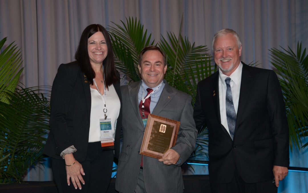 John McShaffrey Honored with Past President’s Award by State Association